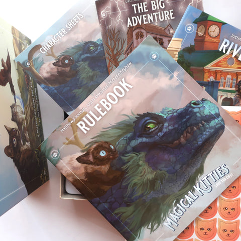 TTRPG Flip Through #3: Magical Kitties Save The Day! - Tabletop Bookshelf