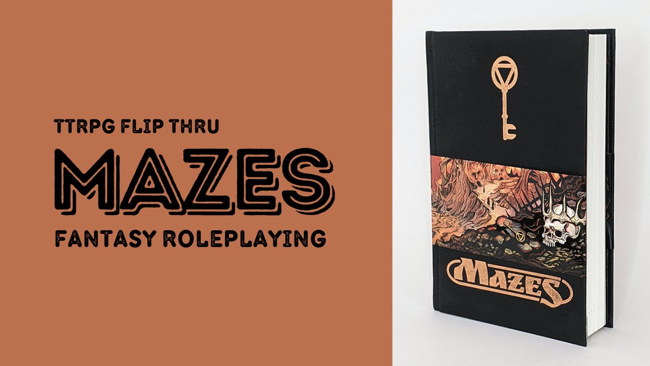 TTRPG Flip Through 5 Mazes Fantasy Roleplaying Tabletop Bookshelf