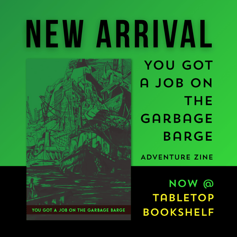 NEW ARRIVAL: You Got A Job On The Garbage Barge - Tabletop Bookshelf