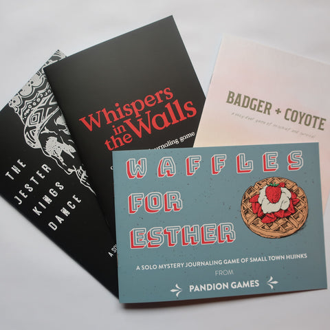 TTRPG Flip Through #2: Pandion Solo & Duet Games - Tabletop Bookshelf