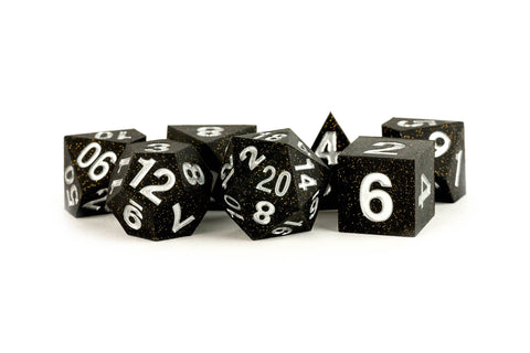 Sharp Edge Silicone Rubber Dice Set - Tabletop Bookshelf