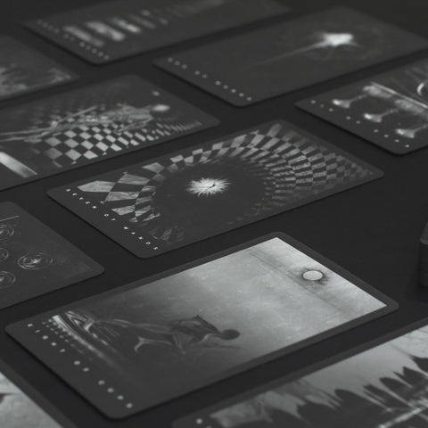 The Black Tarot Modern Tarot Cards Deck - Tabletop Bookshelf