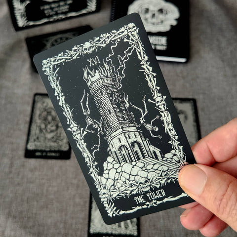 Darkside Skeleton Tarot Cards Deck Premium Edition - Tabletop Bookshelf