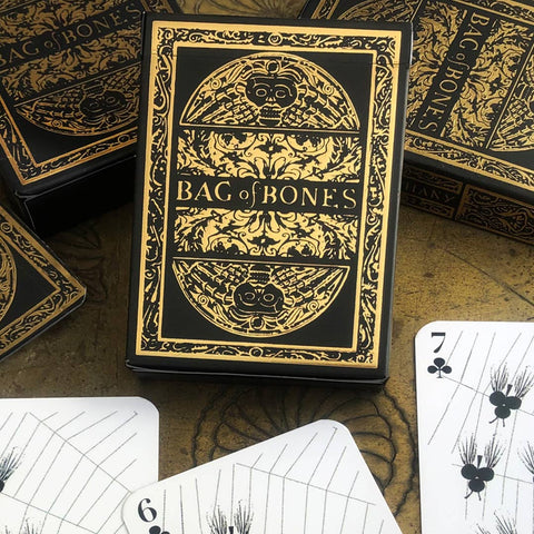 Bag of Bones Playing Cards - Premium Gold Edition - Tabletop Bookshelf