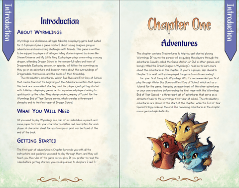 Wyrmlings - An All - Ages RPG - Tabletop Bookshelf