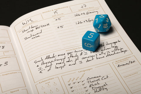 5E Character Journals - Tabletop Bookshelf
