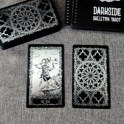 Darkside Skeleton Tarot Cards Deck Premium Edition - Tabletop Bookshelf