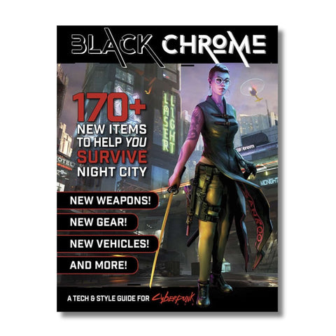 Black Chrome - A Tech and Style Guide for Cyberpunk - Tabletop Bookshelf