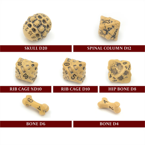 Skull & Bone Dice Set