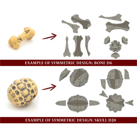 Skull & Bone Dice Set
