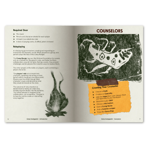 Camp Snallygaster - Tabletop Bookshelf