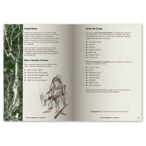 Camp Snallygaster - Tabletop Bookshelf