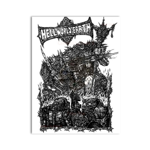 Hell World Earth – Tabletop Bookshelf