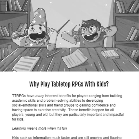 Making a Tabletop RPG for Your Particular Kid