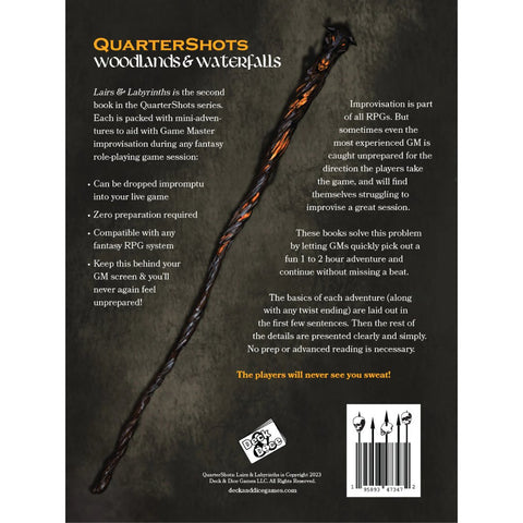 QuarterShots: Woodlands & Waterfalls - Tabletop Bookshelf