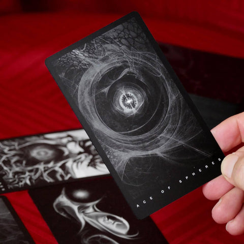 The Black Tarot Modern Tarot Cards Deck - Tabletop Bookshelf