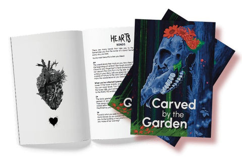 Carved by the Garden - Tabletop Bookshelf