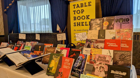 Lessons from an E-commerce Bookstore’s First In-person Event, in No Particular Order - Tabletop Bookshelf