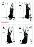 Kitten Club Playing Cards - Tabletop Bookshelf