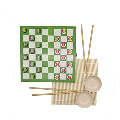 Sushi Checkers - Sushi Making Kit & Checkers Game