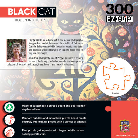 Black Cat - Hidden in the Tree 300 Piece EZ Grip Jigsaw Puzzle