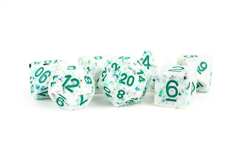 Recycled Resin Polyhedral Dice Set