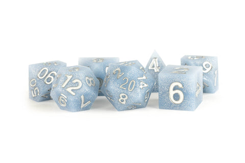 Sharp Edge Silicone Rubber Dice Set - Tabletop Bookshelf