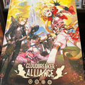 Board game box titled 'Cloudbreaker Alliance' with colorful artwork on a shelf.