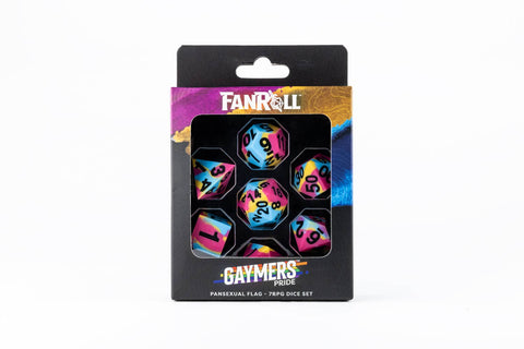 Pride Silicone Polyhedral Gaming Dice Set