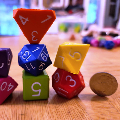 Zucati Big Foam Dice - 1" Polyhedral Set