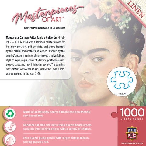 Masterpieces of Art - Frida Kahlo 1000 Piece Puzzle