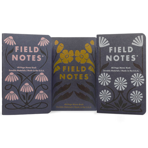 Fall Flowers 3-Pack Ruled Journal