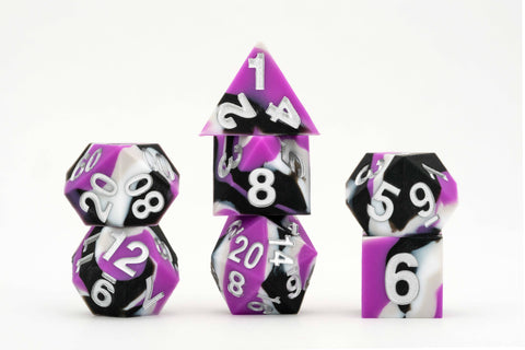 Pride Silicone Polyhedral Gaming Dice Set