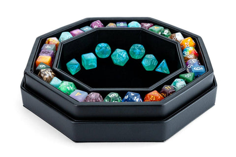 Hexagon Dice Tray with Storage Ring