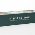 Green box with 'Misfit Edition' text on a white background