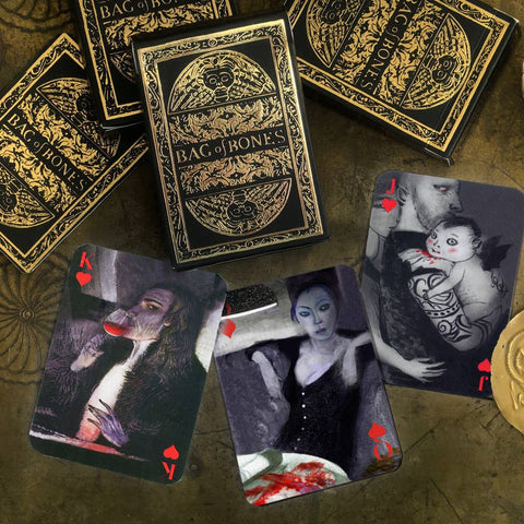 Bag of Bones Playing Cards - Premium Gold Edition - Tabletop Bookshelf