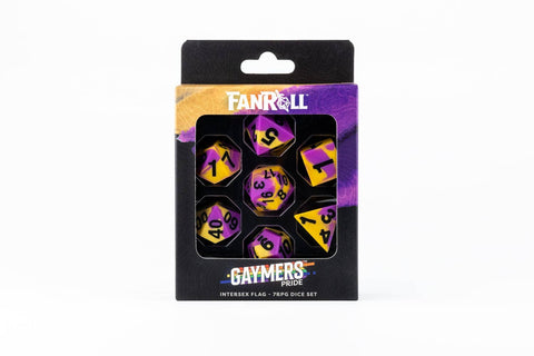 Pride Silicone Polyhedral Gaming Dice Set