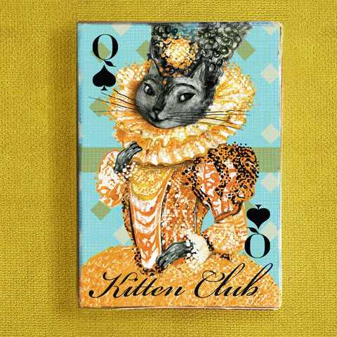 Kitten Club Playing Cards - Tabletop Bookshelf