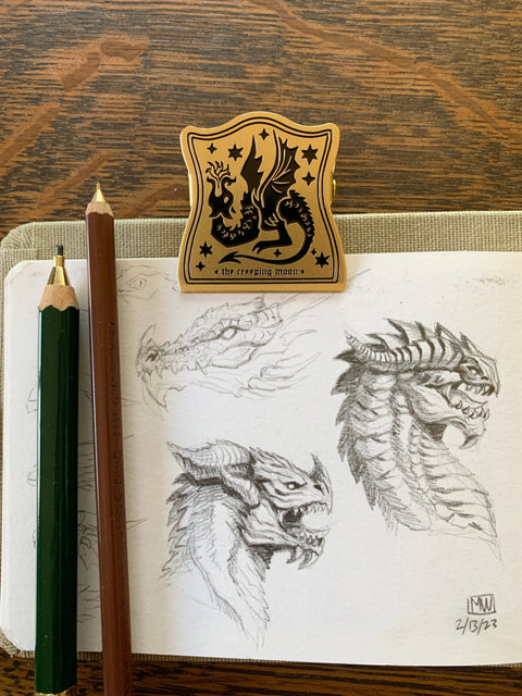 Draco Brass Journal Clip