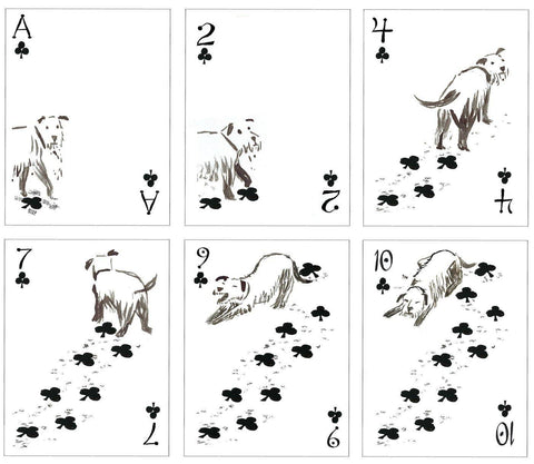 Pack of Dogs Playing Cards - Tabletop Bookshelf