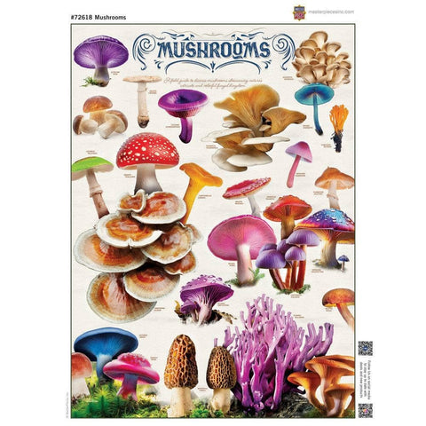 Field Guide - Mushrooms 1000 Piece Jigsaw Puzzle