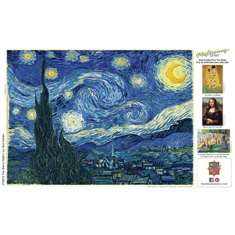 Masterpieces of Art - The Starry Night 1000 Piece Puzzle
