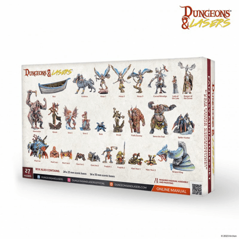 Dungeons & Lasers: Fantasy Miniatures Set