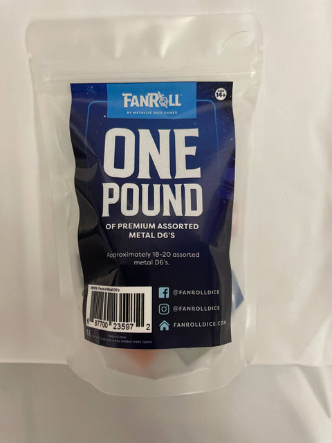 One Pound of Premium Assorted Metal D6’s