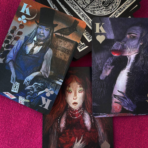 Bag of Bones Playing Cards - Tabletop Bookshelf