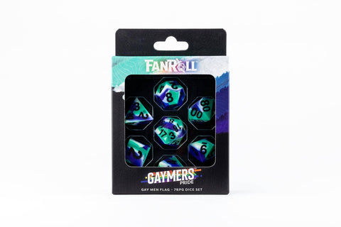 Pride Silicone Polyhedral Gaming Dice Set