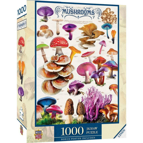 Field Guide - Mushrooms 1000 Piece Jigsaw Puzzle
