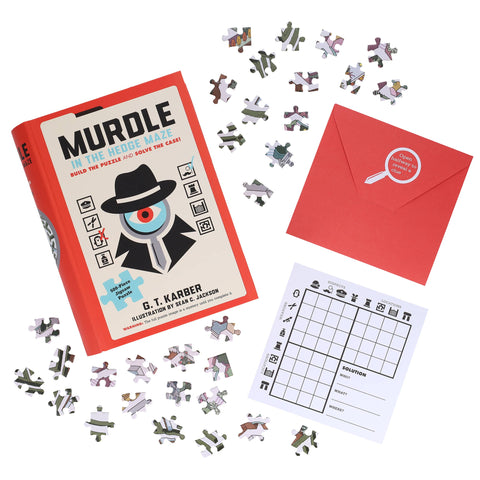 Murdle in the Hedge Maze 500-Piece Jigsaw Puzzle