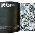 Open book showing 'Character Classes' chapter with black and white illustration on a blue background