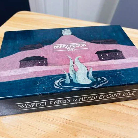 Brindlewood Bay Suspect Cards and Needlepoint Dice